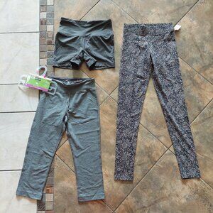 Bundle Of 3 Women's Leggings And Shorts Size XS
